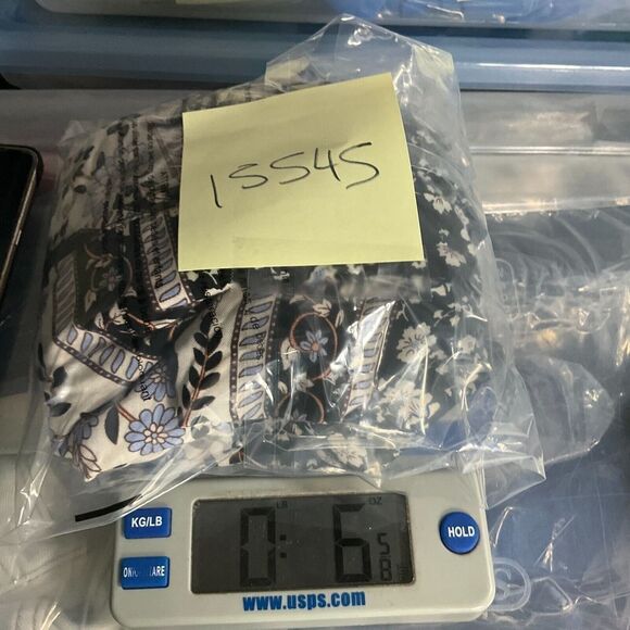 Kelso Womens Peasant Top Floral Neck Tie V-Neck Puff 3/4 Sleeve Blouse Large - Picture 11 of 11